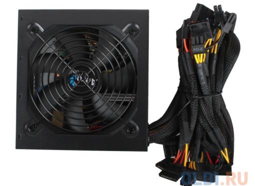Блок питания Aerocool 500W Retail KCAS-500W ATX, v2.3/EPS, 80+ Bronze, КПД ) 85%, A.PFC, 2x PCI-E (6+2-Pin), 7x SATA, 4x MOLEX, Fan 12cm