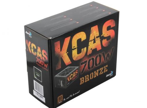 Блок питания Aerocool 700W Retail KCAS-700W , 80+ Bronze, fan 12cm, ATX v2.3/EPS Haswell Ready, 2x PCI-E (6+2-Pin), 7x SATA, 4x MOLEX