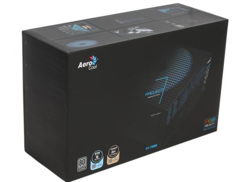 Блок питания Aerocool 750W Retail ACP-750FP7 [P7-750W Platinum] , модульный, ATX v2.31, 80+ Platinum, RGB fan 14cm 16,8 млн цветов (с хабом P7-H1), 6x