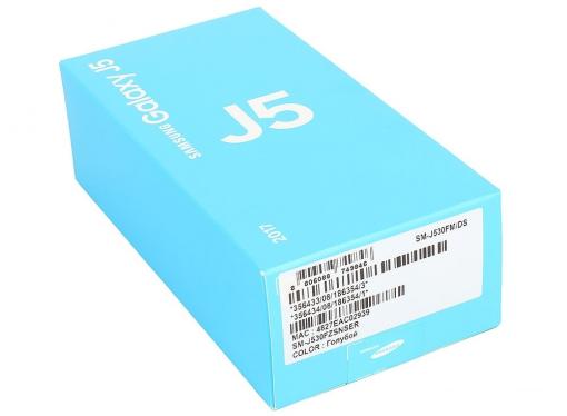 Смартфон Samsung Galaxy J5 (2017) SM-J530F 16Gb голубой моноблок 3G 4G 2Sim 5.2