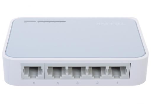 Коммутатор TP-LINK TL-SF1005D 5-port 10/100M mini Desktop Switch, 5 10/100M RJ45 ports, Plastic case