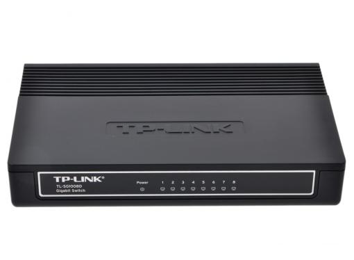 Коммутатор TP-LINK TL-SG1008D 8-port Gigabit Switch, plastic case