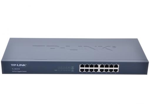 Коммутатор TP-LINK TL-SG1016 16-портовый гигабитный монтируемый в стойку коммутатор