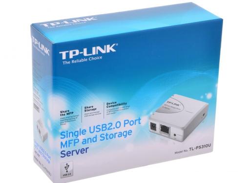 Принт-сервер TP-LINK TL-PS310U Single USB2.0 port MFP and Storage server, compatible with most of MFP