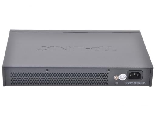 Коммутатор TP-LINK TL-SG1016D 16-port Gigabit Desktop/Rackmount Switch, 16 10/100/1000M RJ45 ports, metal case