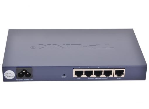 Маршрутизатор TP-LINK TL-R470T+ c балансировкой нагрузки 3 изменяемых порта LAN/WAN + фикс: 1xWAN, 1xLAN