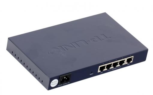 Маршрутизатор TP-LINK TL-R470T+ c балансировкой нагрузки 3 изменяемых порта LAN/WAN + фикс: 1xWAN, 1xLAN