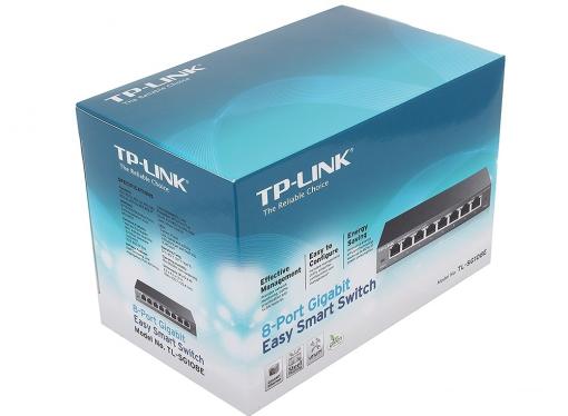 Коммутатор TP-LINK TL-SG108E Easy Smart гигабитный 8-портовый коммутатор
