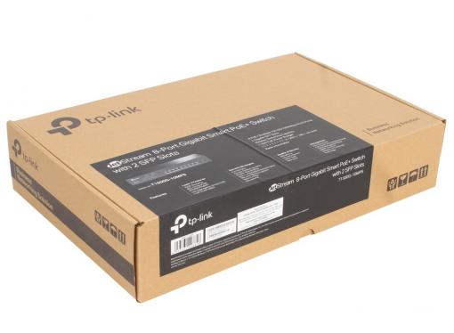 Коммутатор TP-LINK T1500G-10MPS JetStream Smart гигабитный коммутатор PoE+ на 8 портов и 2 SFP-слота