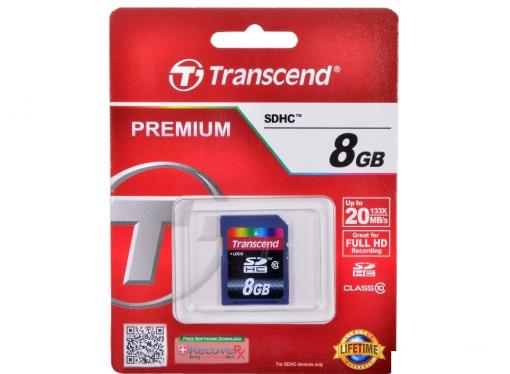 SDHC Transcend  8Gb Class10 (TS8GSDHC10)