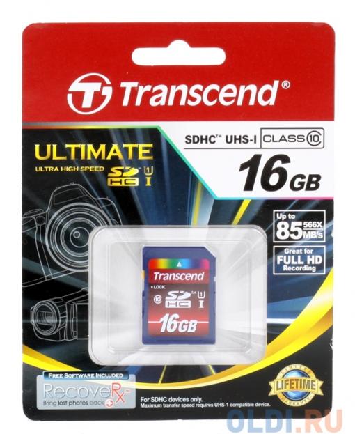 SDHC Transcend 16Gb Class10 UHS-I Ultimate (TS16GSDHC10U1)