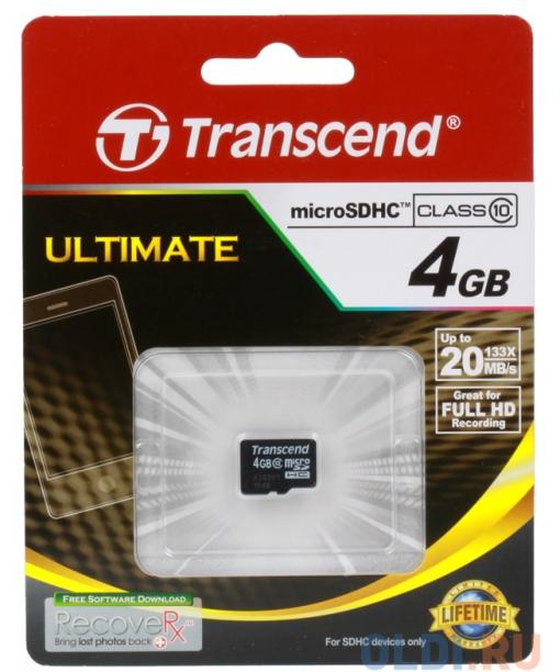 MicroSDHC Transcend  4GB Class10 (TS4GUSDC10)