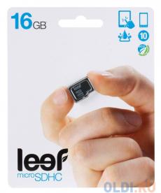 Карта памяти MicroSDHC 16GB Leef Class10 (LFMSD-01610R)