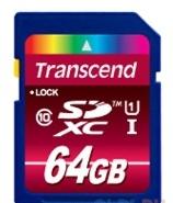 SDXC Transcend 64Gb Class10 UHS-I (TS64GSDXC10U1)