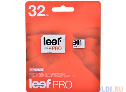 Карта памяти MicroSDHC 32GB Leef Class10 PRO (LFMSDPRO-03210R)