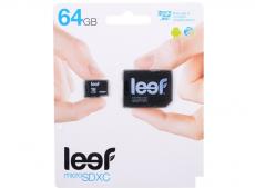 MicroSDXC Leef 64GB Class10 + Адаптер (LMSA0KK064R5)