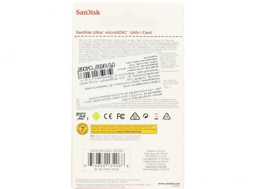 MicroSDXC SanDisk 64Gb Class10 UHS-I Ultra (SDSQUNB-064G-GN3MN)
