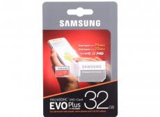 MicroSDHC Samsung 32GB Class10 UHS-I U1 EVO Plus v2  + Адаптер (MB-MC32GA/RU)