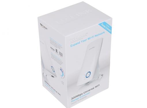 Усилитель Wi-Fi сигнала универсальный TP-LINK TL-WA850RE (скорость до 300 Мбит/с, настенный, быстрая настройка, 1 порт Ethernet, умный индикатор сигнала, реж?