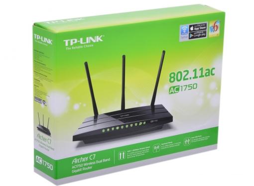 Маршрутизатор TP-LINK Archer C7 AC1750 Двухдиапазонный беспроводной гигабитный маршрутизатор