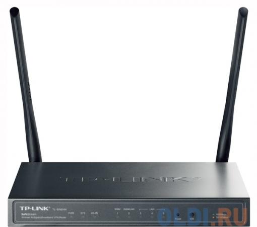 Маршрутизатор TP-LINK TL-ER604W 300Mbps Wireless SafeStream Gigabit Broadband VPN Router, 1 Gigabit WAN ports, 1 Gigabit WAN/LAN Port, 3 Gigabit LAN Ports