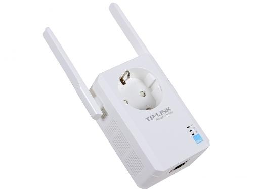 Точка доступа TP-LINK TL-WA860RE Усилитель беспроводного сигнала со встроенной розеткой, скорость до 300 Мбит/с