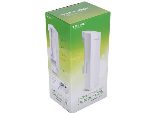 Точка доступа TP-LINK CPE210 2,4 ГГц наружная беспроводная точка доступа, антенна 9 дБи, скорость до 300 Мбит/с