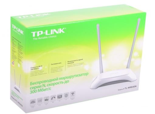 Маршрутизатор TP-LINK TL-WR840N Беспроводной маршрутизатор серии N, скорость до 300 Мбит/с