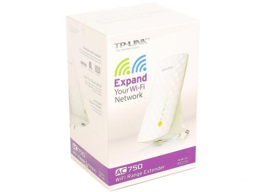 Усилитель сигнала TP-LINK RE200 AC750 Двухдиапазонный усилитель беспроводного сигнала