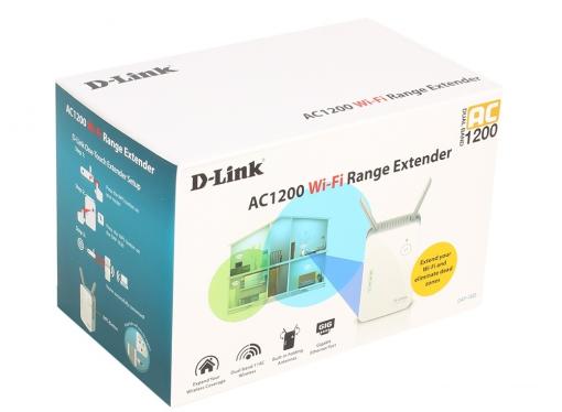 Точка доступа D-Link DAP-1620/RU/A1A Беспроводной двухдиапазонный повторитель АС1200