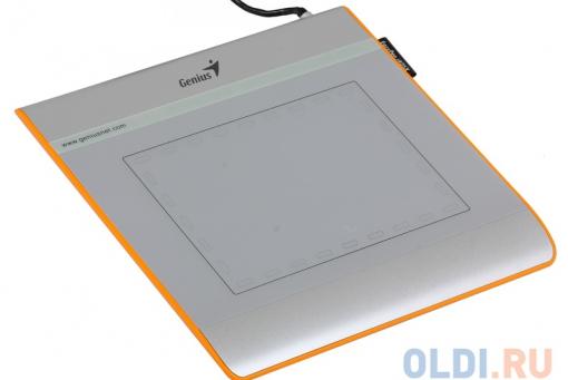 Графический планшет для рисования Genius EasyPen i405X рабочая зона: 4х5.5 дюймов, Стилус, Разрешение: 2560DPI, скорость: 100DPS, Горячих Клавиш: 28,