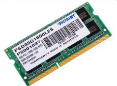 Память SO-DIMM DDR3 8Gb (pc-12800) 1600MHz 1.35V Patriot PSD38G1600L2S