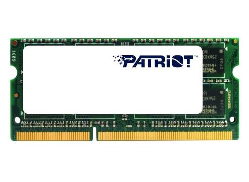 Оперативная память для ноутбуков SO-DDR3 4Gb PC12800 1600MHz Patriot PSD34G1600L2S