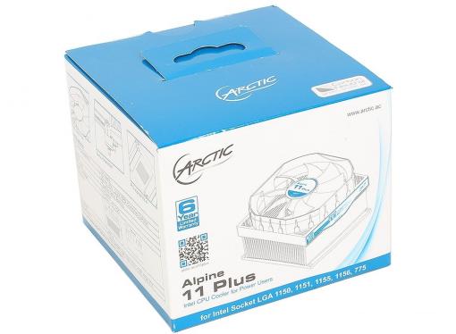 Кулер для процессора ARCTIC Alpine 11 Plus (socket1156/775) (UCACO-AP11301-BUA01)