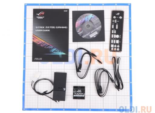 Материнская плата ASUS STRIX Z270G GAMING (S1151, iZ270, 4*DDR4,  2*PCIe 3.0x16, 2*PCIe 3.0x1, SATA3, Vlan,  HDMI, DP, PS/2,  2xUSB3.1, mATX, Retail)
