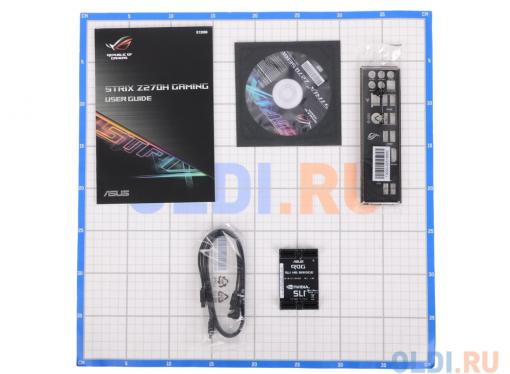 Материнская плата ASUS STRIX Z270H GAMING (S1151, iZ270, 4*DDR4, 2*PCIe 3.0x16, 1*PCIe 3.0x16, 3*PCIe 3.0x1 , SATA3, Vlan,  HDMI, DP, PS/2,  2xUSB3.1, ATX, R