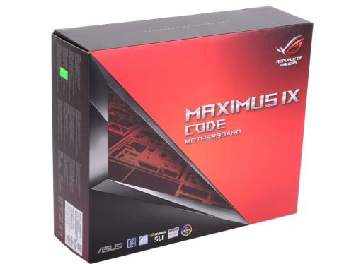 Материнская плата ASUS MAXIMUS IX CODE (S1151, iZ270, 4*DDR4, 2*PCIe 3.0x16, 3*PCIe 3.0x16, 1*PCIe 3.0x1, SATA3, Vlan,  HDMI, DP, 2xUSB3.1, ATX, Retail)