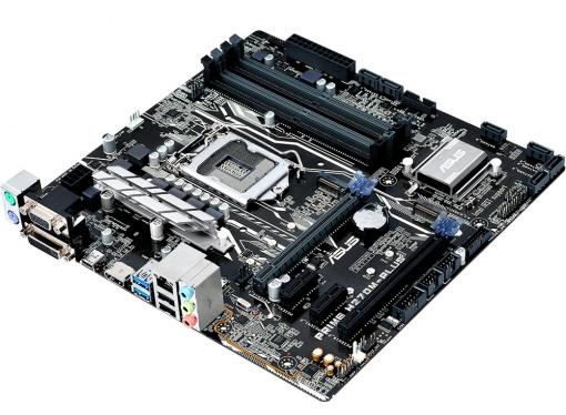 Материнская плата ASUS PRIME H270M-PLUS (S1151, H270, 2xPCI-E x16, 2xPCI-E x1, SATA3, D-SUB, HDMI, DVI, DP, PS/2,  2xUSB3.0, mATX, Retail)