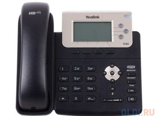 Телефон VoIP Yealink SIP-T23G SIP-телефон, 3 линии, PoE, GigE