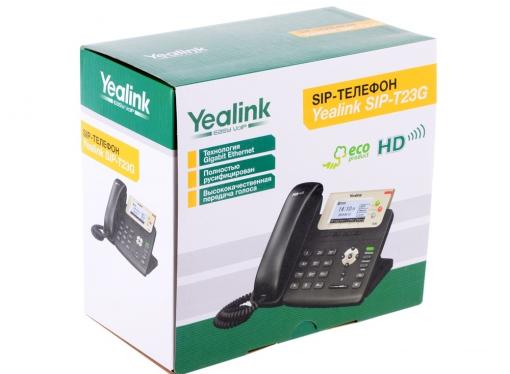 Телефон VoIP Yealink SIP-T23G SIP-телефон, 3 линии, PoE, GigE