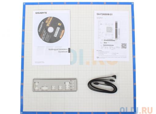 Мат. плата GIGABYTE GA-F2A68HM-S1 <SFM2+, AMD A68, 2*DDR3, PCI-E16x, PCI-E x1, PCI, SVGA, SATA III+R