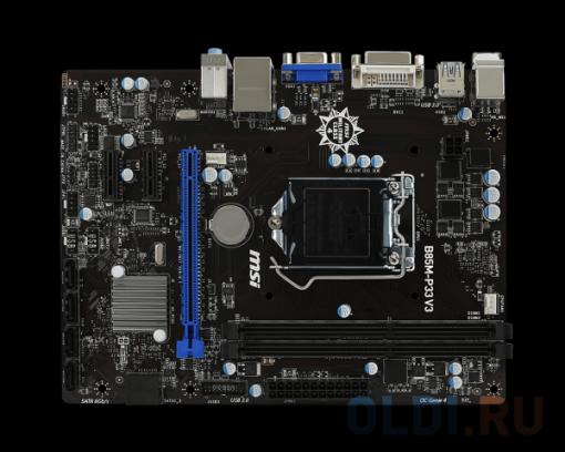 Материнская плата MSI B85M-P33 V3 (S1150, iB85, 2*DDR3, PCI-E16x, SVGA, DVI, SATA III, USB 3.0, GB Lan, mATX, Retail)