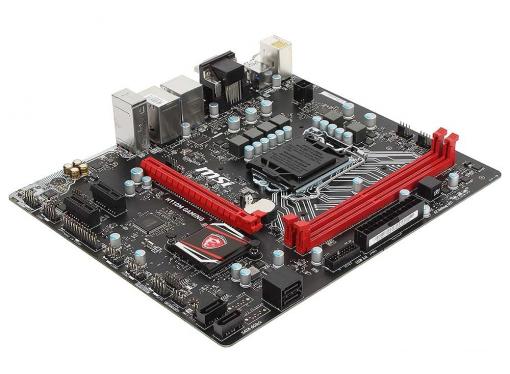 Материнская плата MSI H110M GAMING (S1151, H110, 2*DDR4, PCI-E16x, VGA, HDMI, DVI, SATA III, GB Lan, USB3.0, mATX, Retail)