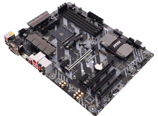 Материнская плата MSI B350 TOMAHAWK (AM4, AMD B350, 4*DDR4, 2*PCI-E16x, HDMI, DVI, D-SUB, SATAIII+RAID, M.2, GB Lan, USB 3.1Gen1, ATX, Retail)