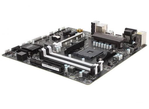 Материнская плата MSI A320M BAZOOKA (AM4, AMD A320, 4*DDR4, PCI-E16x, HDMI, D-SUB, DVI, SATAIII+RAID, M.2, GB Lan, USB 3.1Gen1, mATX, Retail)