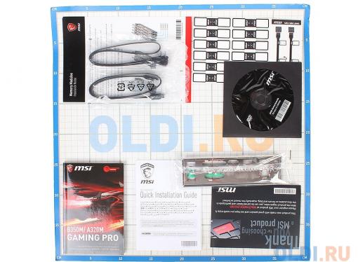 Материнская плата MSI A320M GAMING PRO (AM4, AMD A320, 2*DDR4, PCI-E16x, HDMI, D-SUB, DVI, SATAIII+RAID, M.2, GB Lan, USB 3.1Gen1, mATX, Retail)