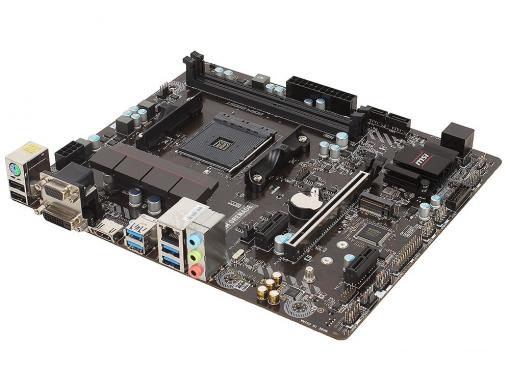 Материнская плата MSI A320M GRENADE (AM4, AMD A320, 2*DDR4, PCI-E16x, HDMI, D-SUB, DVI, SATAIII+RAID, M.2, GB Lan, USB 3.1Gen1, mATX, Retail)