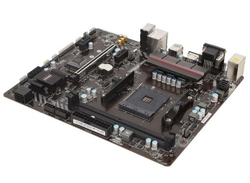 Материнская плата MSI A320M GRENADE (AM4, AMD A320, 2*DDR4, PCI-E16x, HDMI, D-SUB, DVI, SATAIII+RAID, M.2, GB Lan, USB 3.1Gen1, mATX, Retail)