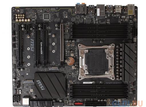 Материнская плата MSI X299 RAIDER (S2066, X299, 8*DDR4, 4*PCI-E16x, PCI-E1x, SATA III+RAID, M.2, U.2, GB Lan, USB3.1, ATX, Retail)
