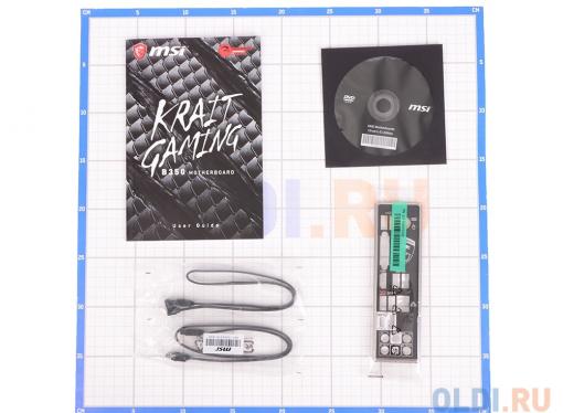 Материнская плата MSI B350 KRAIT GAMING (AM4, AMD B350, 4*DDR4, 2*PCI-E16x, 3*PCI-E1x, HDMI, DVI, SATAIII+RAID, M.2, GB Lan, USB 3.1Gen2, ATX, Retail)